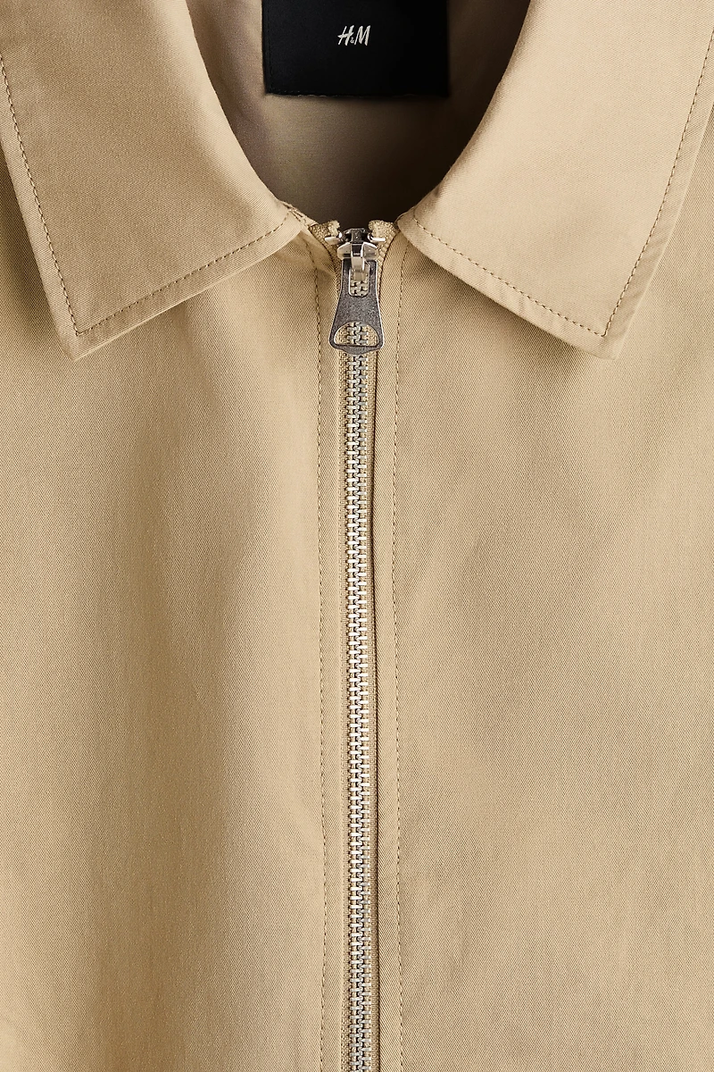 Collared cotton jacket