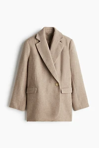 Brushed-Finish Twill Blazer