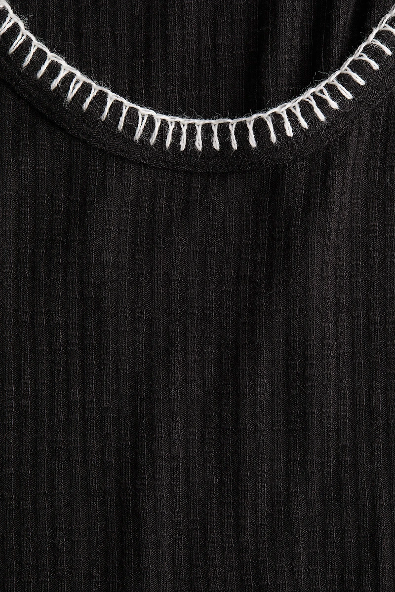 Rib-Knit Dress