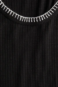 Rib-Knit Dress