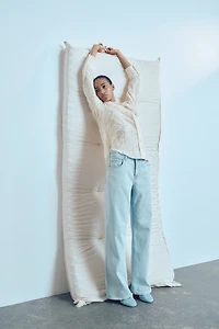 Chemise en tissu texturé