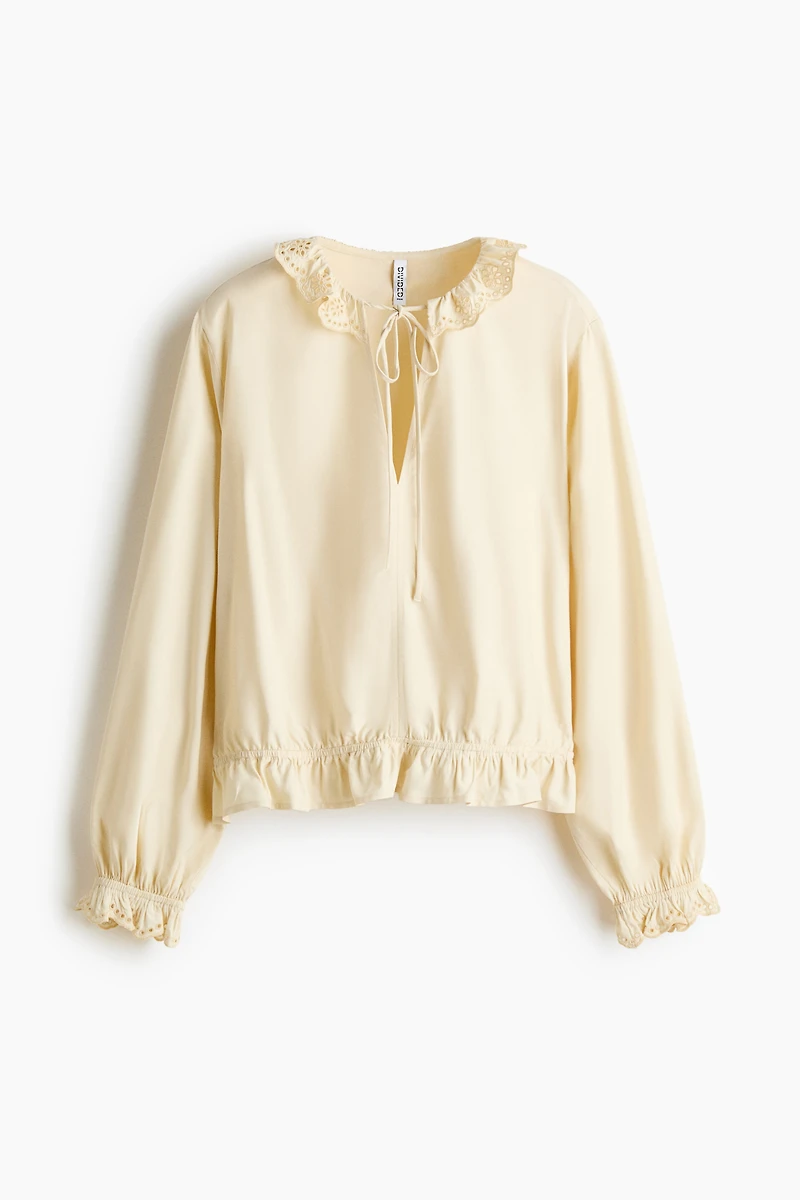 Ruffle-Trimmed Blouse