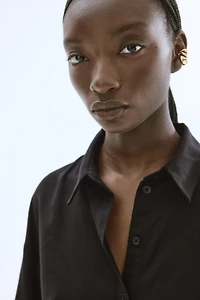 Linen-Blend Shirt
