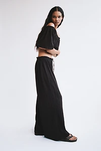 Crinkled Paper-Bag Pants