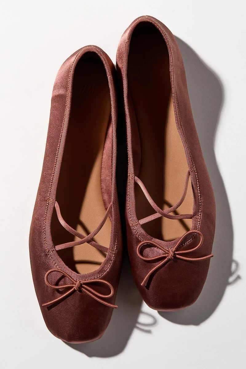 Satin Ballet Flats