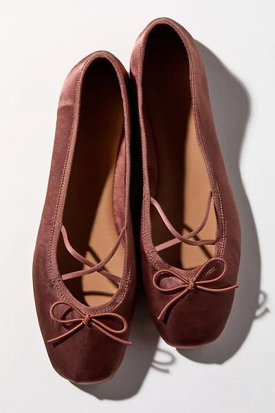 Satin Ballet Flats