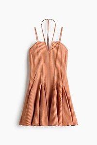 Dress with Godet Pleats