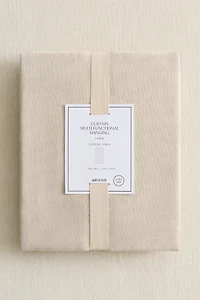 1-Pack Wide Linen-Blend Curtain Panel