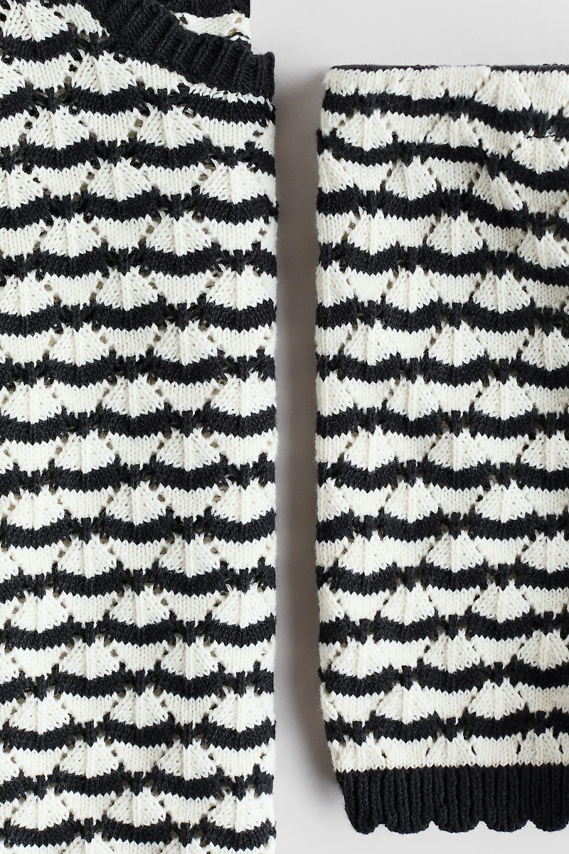 2-Piece Pointelle-Knit Set