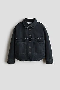 Embellished Cotton Twill Overshirt