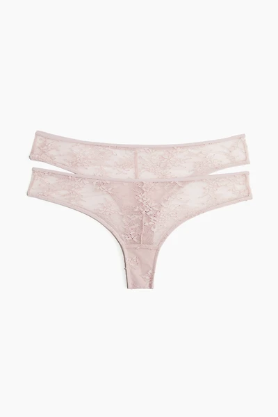 2-pack Lace Brazilian Briefs
