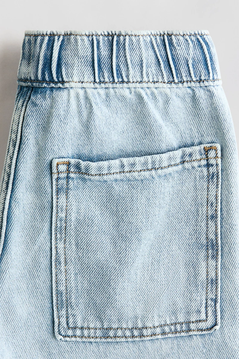 Cotton Denim Pants