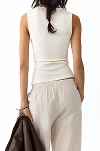 Pantalon en lin mélangé