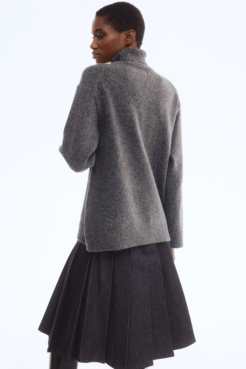 Loose-Fit Turtleneck Sweater