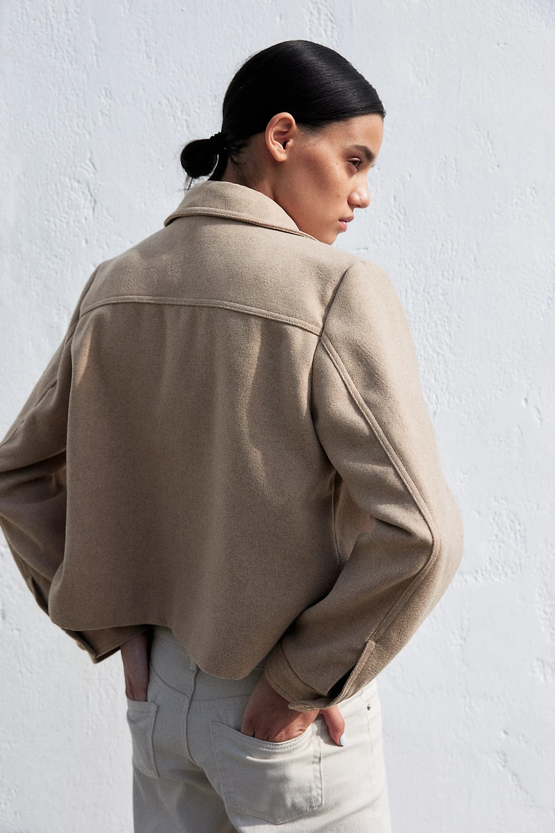 Veste à la finition brossée
