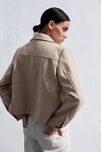Veste à la finition brossée