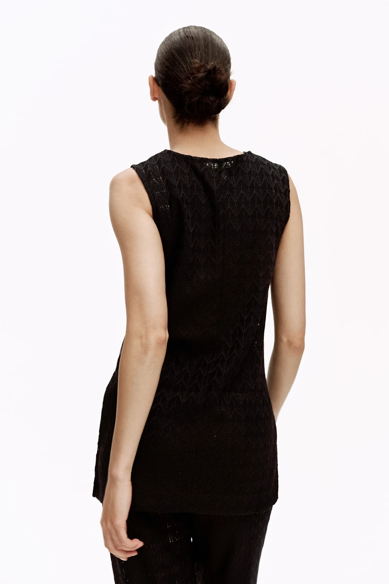MAMA Pointelle Jersey Top