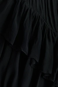 Ruffle-Trimmed Chiffon Blouse