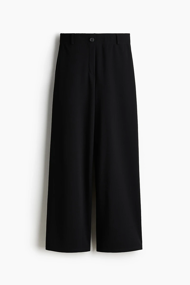 Wide-Leg Jersey Pants