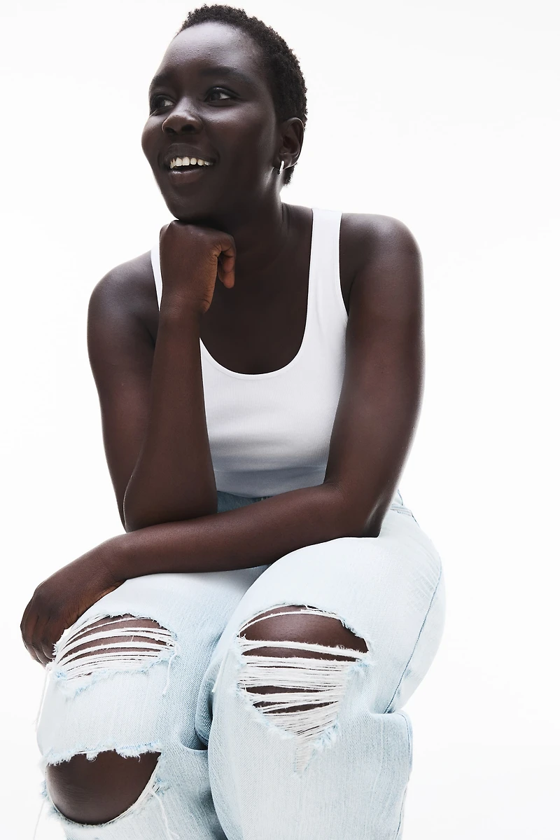 Curvy Fit Wide Ultra High Jeans