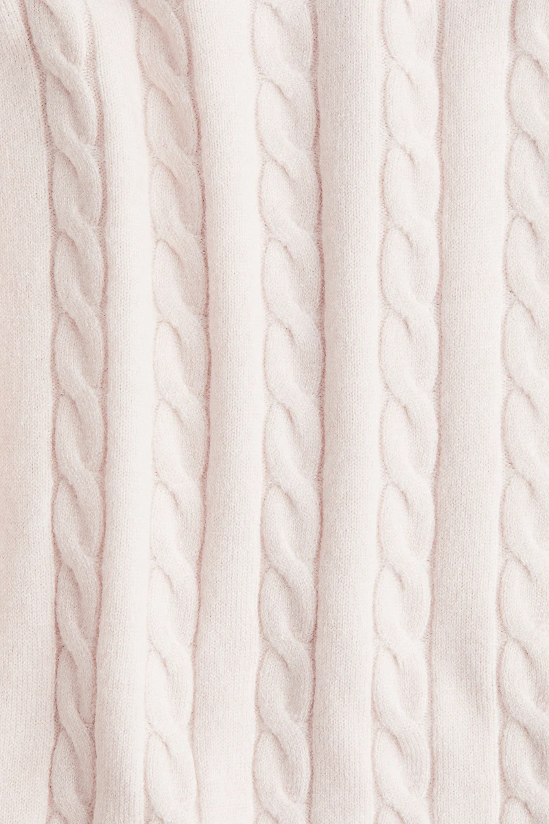 Short Cable-Knit Top