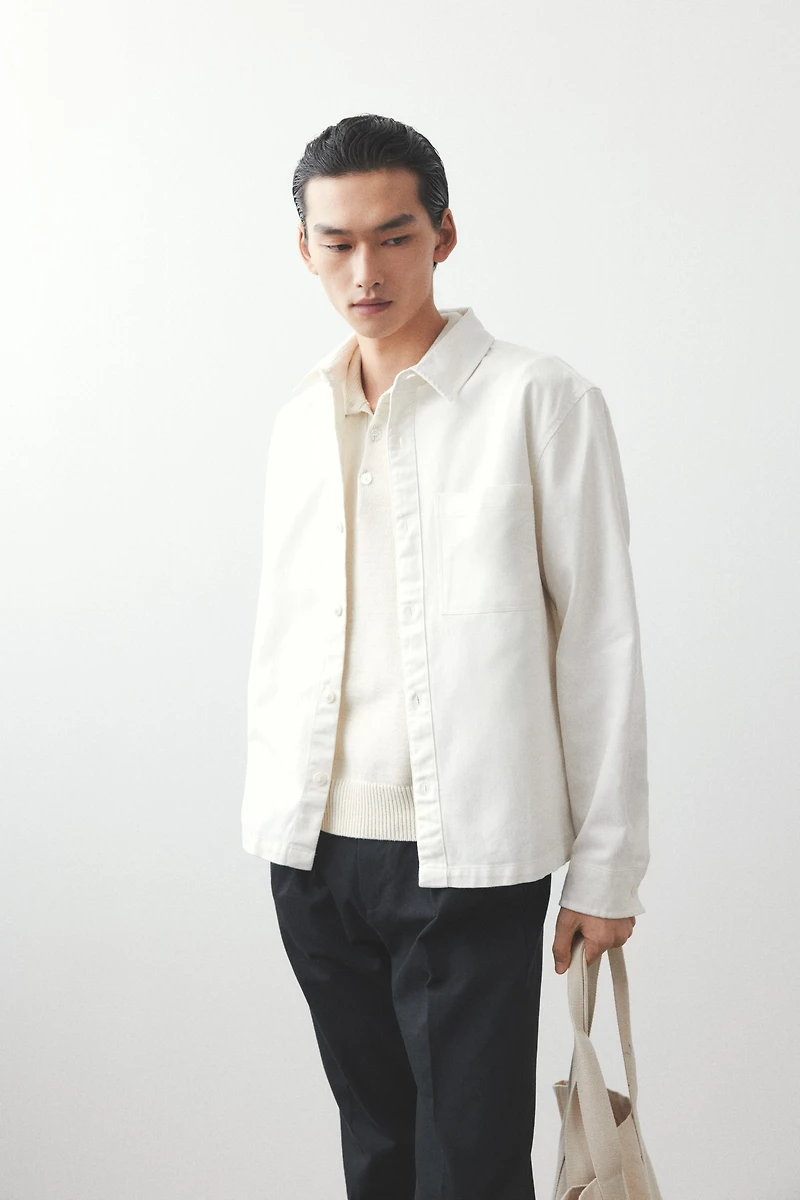 Regular-Fit Cotton Twill Overshirt