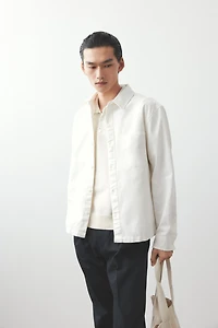 Regular-Fit Cotton Twill Overshirt