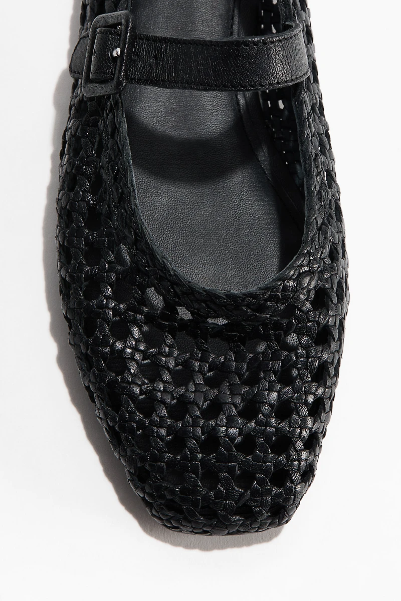 Ballerines Mary Jane en cuir