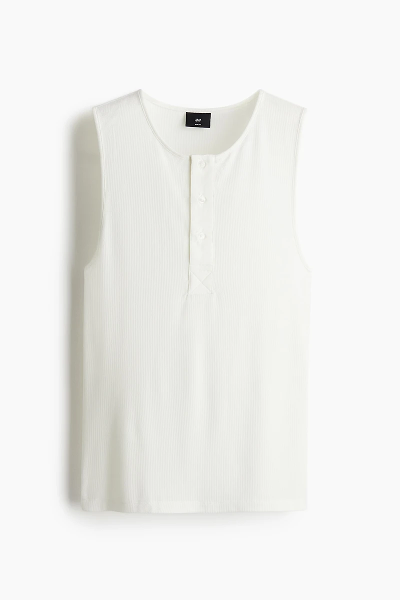 Camisole côtelée près du corps