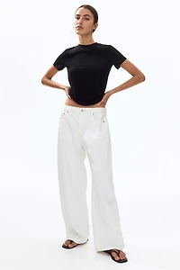 Ribbed Viscose T-Shirt
