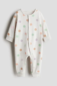 Printed Cotton Pajama Jumpsuit