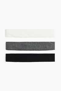 Lot de 3 bandeaux en jersey coton