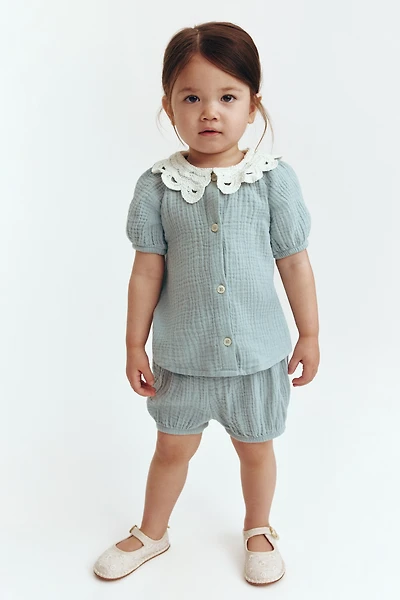 2-Piece Cotton Muslin Set