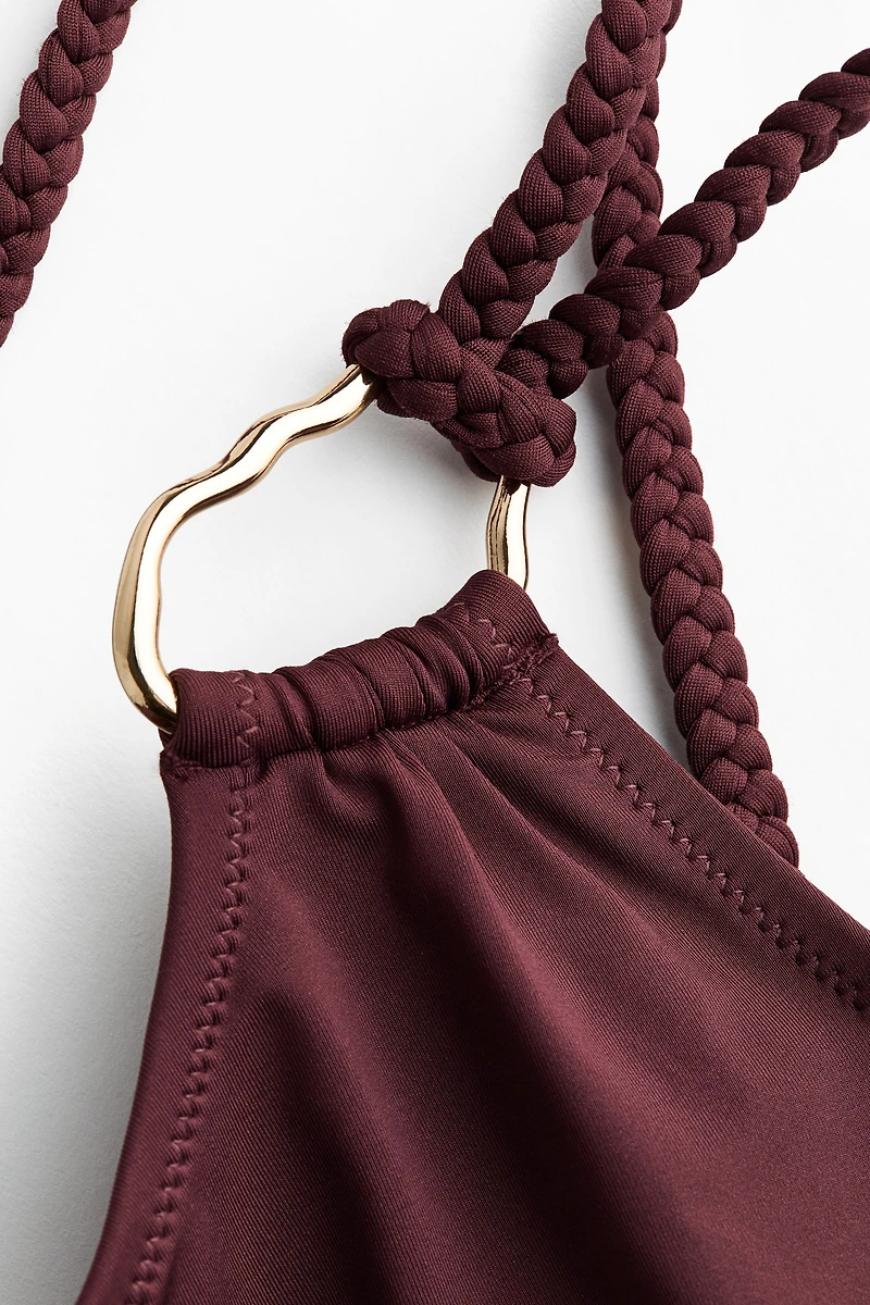 Padded-Cup One-Shoulder Swimsuit