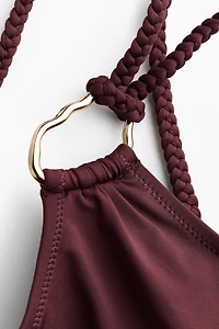 Padded-Cup One-Shoulder Swimsuit