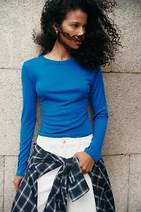Fitted Long-Sleeved Top