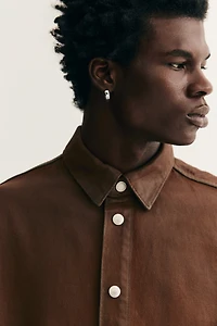 Oversized-Fit Denim Shirt