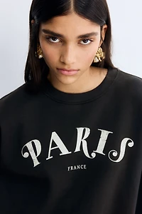 Sweatshirt with Motif