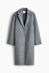 Handmade wool-blend coat