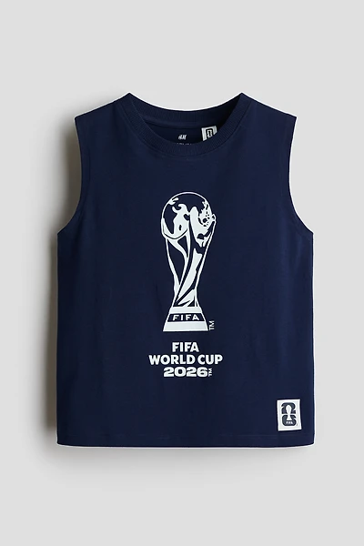 Tank Top with Printed Motif