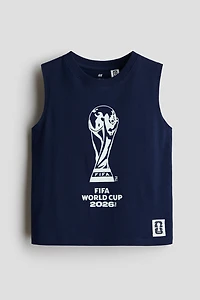 Tank Top with Printed Motif