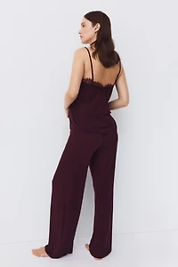 MAMA Pyjama en jersey avec dentelle