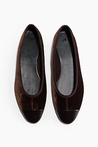 Ballerines en velours