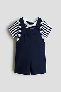 2-Piece T-Shirt and Overalls Set
