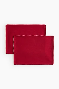 2-Pack Scalloped-Edge Placemats