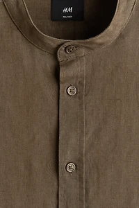 Chemise décontractée en lin mélangé