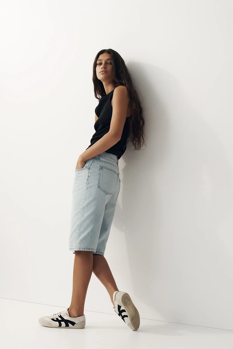 Denim Bermuda Shorts