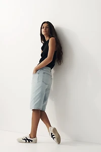 Denim Bermuda Shorts