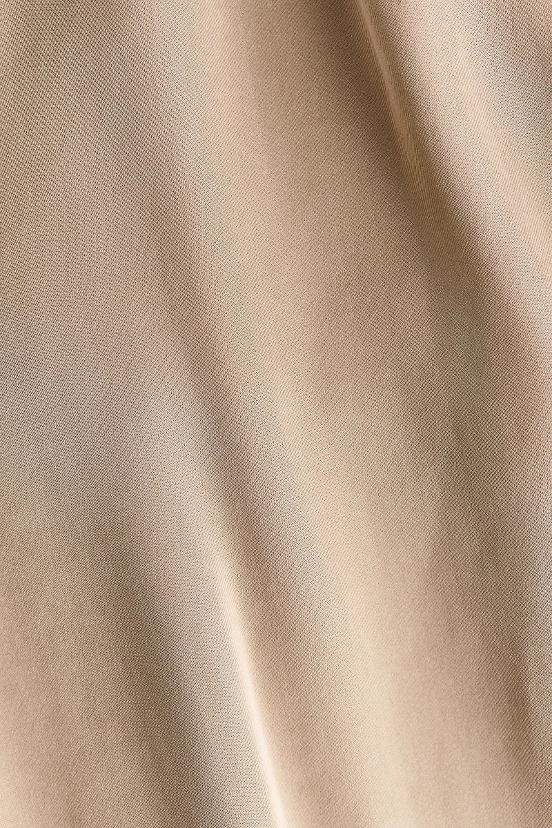 Wrap-Detail Satin Pants