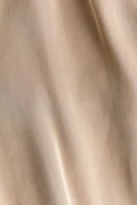 Wrap-Detail Satin Pants